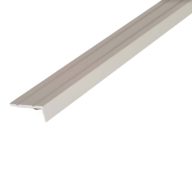   Alumínium utólagos lépcsőélvédő profil 25x10 mm/2,70 m eloxált ezüst