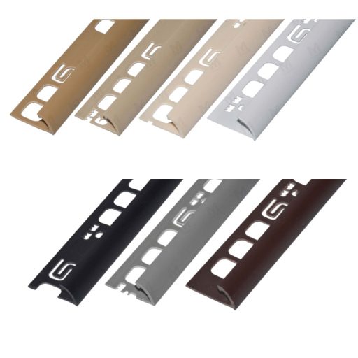 PVC pozitív élvédő profil 12,5 mm/2,50 m sötét beige