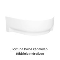   H2O Fortuna aszimmetrikus sarokkádhoz előlap, balos - többféle méretben