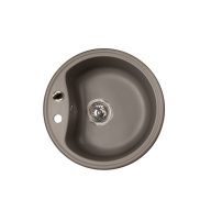   Marmorin Isao kerek gránit mosogató - Taupe gray (250803026)