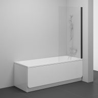 NVS1-80 kádparaván fekete+transparent