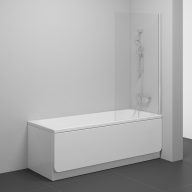 NVS1-80 kádparaván krómhatású+transparent