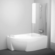   Rosa CVSK1 160/170 jobb kádparaván krómhatású+transparent