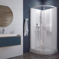   Négyoldalról zárt ,hátfalas zuhanykabin kpl-KCKP4/BASIC-80-SHP W0 (A340505201-01)