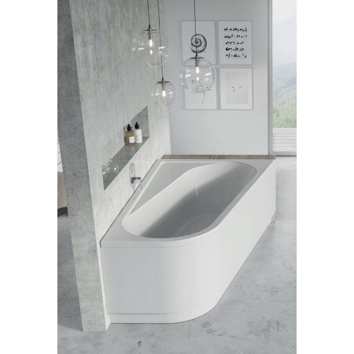 Chrome akrilkád 170x105 jobbos, fehér