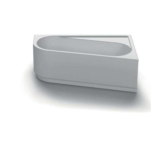 Chrome akrilkád 160x105 jobbos, fehér