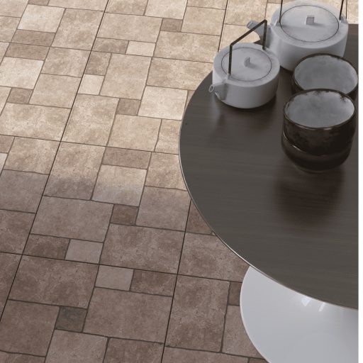 Dura-Tiles Delta Brown padlóburkoló 45x45 cm