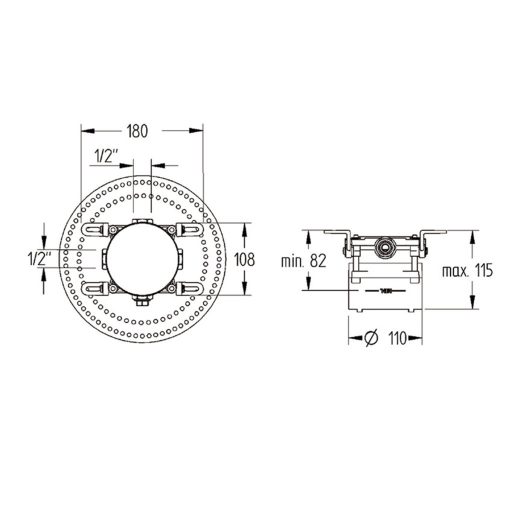 Mofém MultiBox süllyesztett rendszer (172-0001-00)