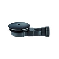 R400 SLIM Black fekete zuhanytálca szifon