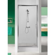   D2/TX5 zuhanyajtó 90x190 fényes ezüst profillal W0 üveggel, eltolható