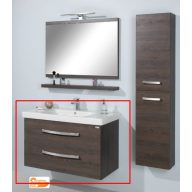   Sanglass Premium LX 80 A/2 mély fiókos fali szekrény - magasfényű akril MDF