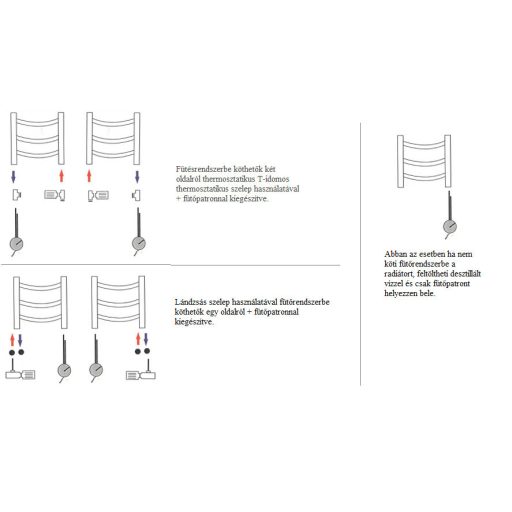 Enix Quatro fehér radiátor 595x1667mm Q-616 (SKU-002610)