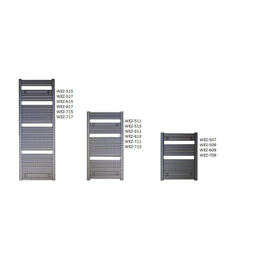 Enix Wezyr fehér íves radiátor 600x1490mm WEZ-615 (SKU-002824)