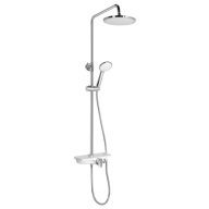   Sapho AQUALINE MARCO zuhanyoszlop zuhanyszettel, 800-1150mm, fehér (SL100)