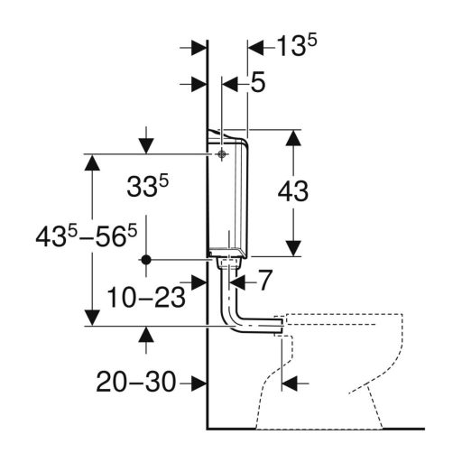 Geberit WC tartály AP116 tablettás(TA06)