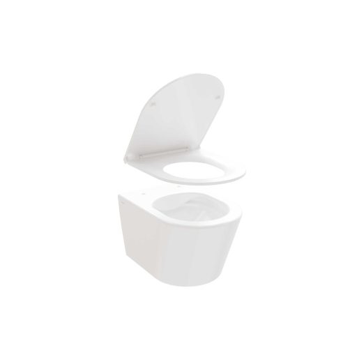 Flow RimOff fali WC szett, fehér