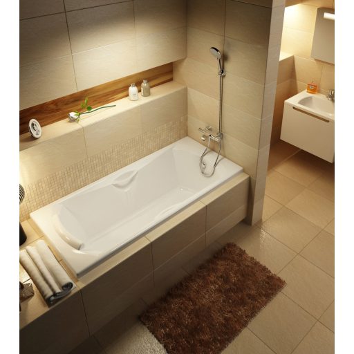 Termosztátos fali kádcsaptelep - lapos TE 082.00CR, króm