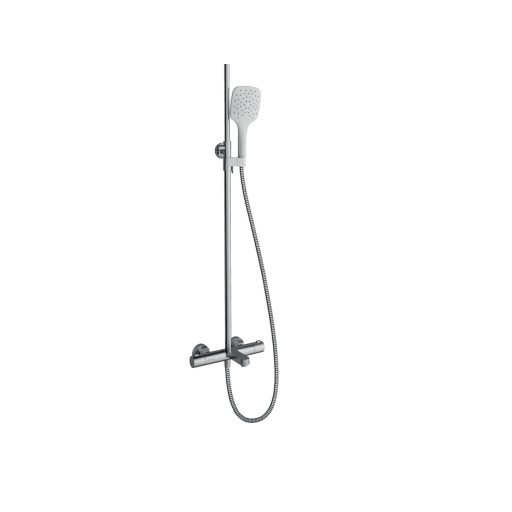Termo 300 zuhanyoszlop, termosztátos csapteleppel TE 092.00CR/WH, króm/fehér