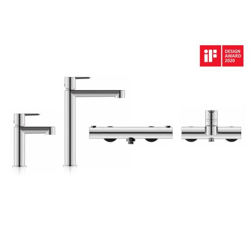 Puri termoszátos fali zuhanycsaptelep 150 mm PU 033.00CR, króm