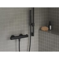   Puri termoszátos fali zuhanycsaptelep 150 mm PU 033.20BL, fekete
