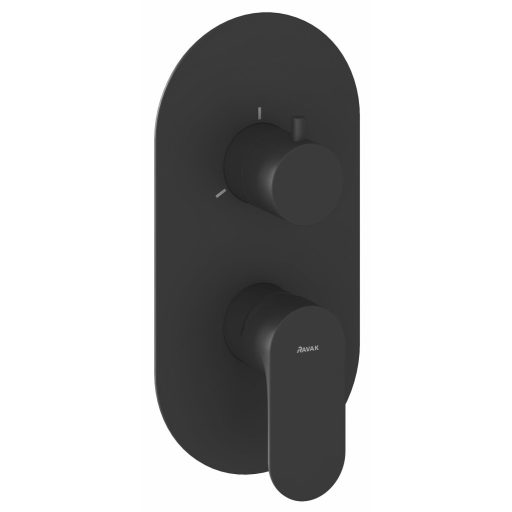 Eleganta falba süllyesztett csaptelep, háromutas, belső egység nélkül EL 068.20BLM.O3.RB07F, Black Matt