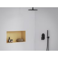   Eleganta falba süllyesztet csaptelep, automatikus, kétutas, belső egységgel EL 061.20BLM.O2, Black Matt