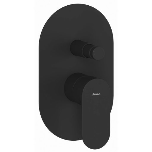 Eleganta falba süllyesztet csaptelep, automatikus, kétutas, belső egységgel EL 061.20BLM.O2, Black Matt