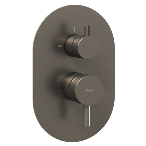 Espirit falba süllyesztett csaptelep, kétutas, belső egység nélkül ES 065.20GB.O2.RB07E, Graphite Brushed