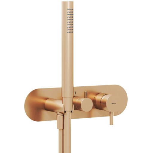 Espirit falba süllyesztett csaptelep szettel, háromutas, belső egység nélkül ES 068.60RGB.O3.RB07D.+S, Rose Gold Brushed
