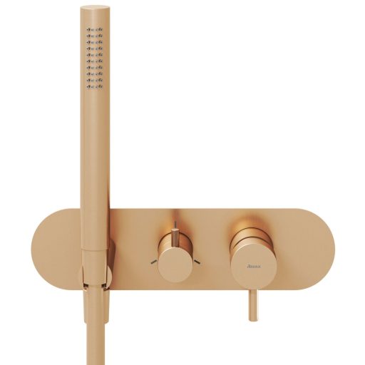 Espirit falba süllyesztett csaptelep szettel, háromutas, belső egység nélkül ES 068.60RGB.O3.RB07D.+S, Rose Gold Brushed