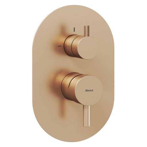 Espirit falba süllyesztett csaptelep, kétutas, belső egység nélkül ES 065.60RGB.O2.RB07E, Rose Gold Brushed