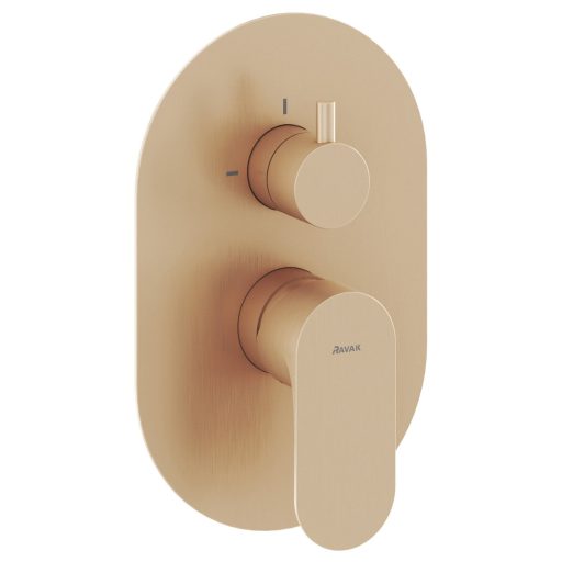 Eleganta falba süllyesztett csaptelep, kétutas, belső egység nélkül EL 065.60RGB.O2.RB07E, Rose Gold Brushed