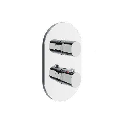 Chrome II termosztátos 2-utas csaptelep, alaptest nélkül CR II 063.00CR.O2.RB071, króm