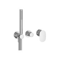   Spring 2-utas falba süllyesztett csaptelep testtel, zuhanyszettel, króm SG 065.00CR.O2.+S