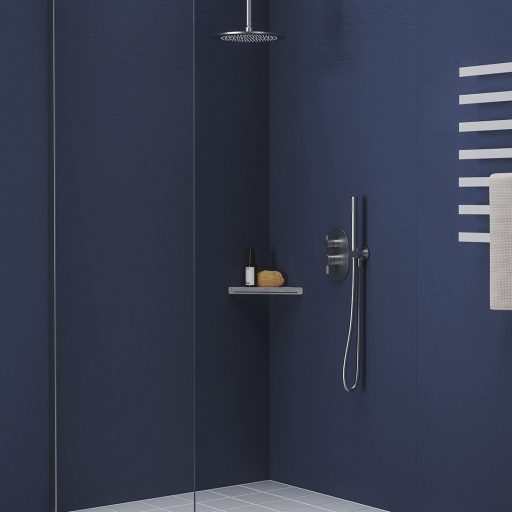 Fali kiállás integrált zuhanyrózsa tartóval 706.00CR, króm
