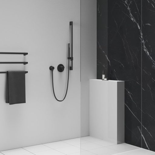 Zuhanygégecső 150 cm SatinFlex 913.22BLM, Black Matt