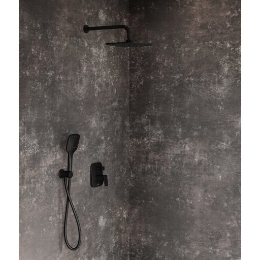 Fali csatlakozó zuhanyfejhez 702.21BLM, Black Matt