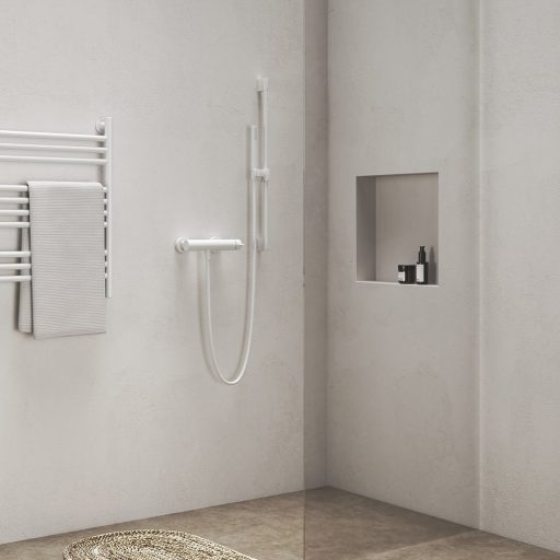 Állítható zuhanytartó rúd 70 cm 974.10WV, White Velvet