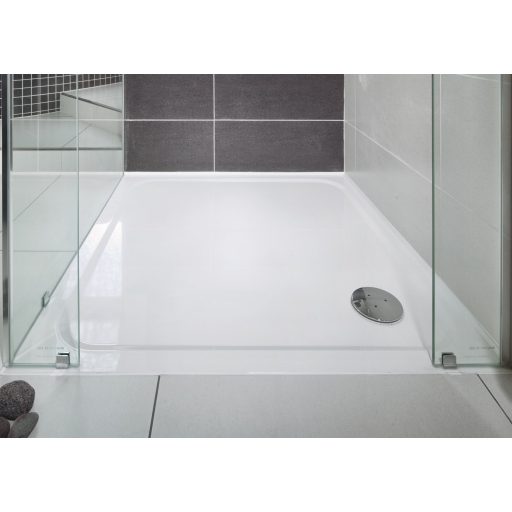 Perseus Pro Chrome 90x90 zuhanytálca fehér