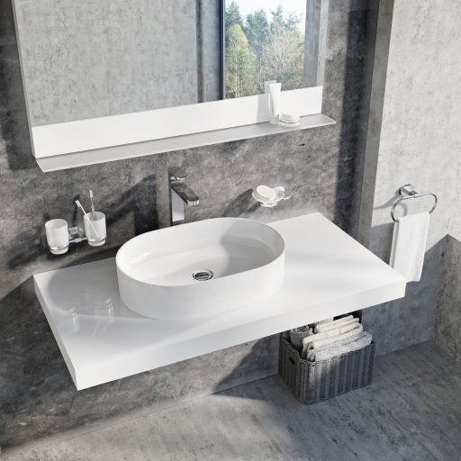 Ceramic 55 SLIM O kerámiamosdó fehér